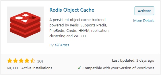 Redis Object Cache
