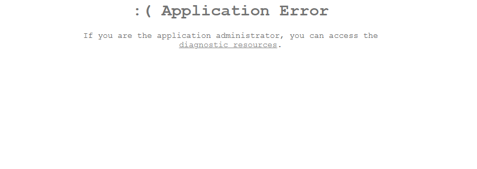Application Error
