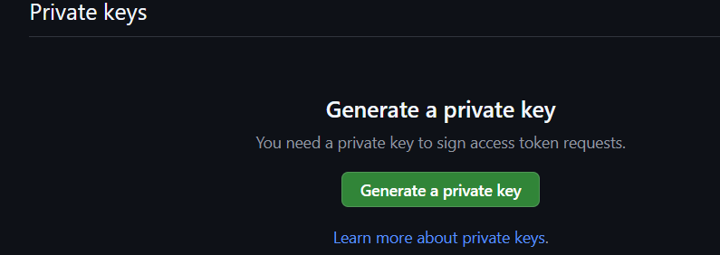 Generate private key