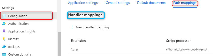 Handler mappings