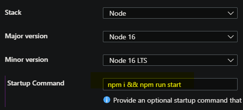 Node Startup Script