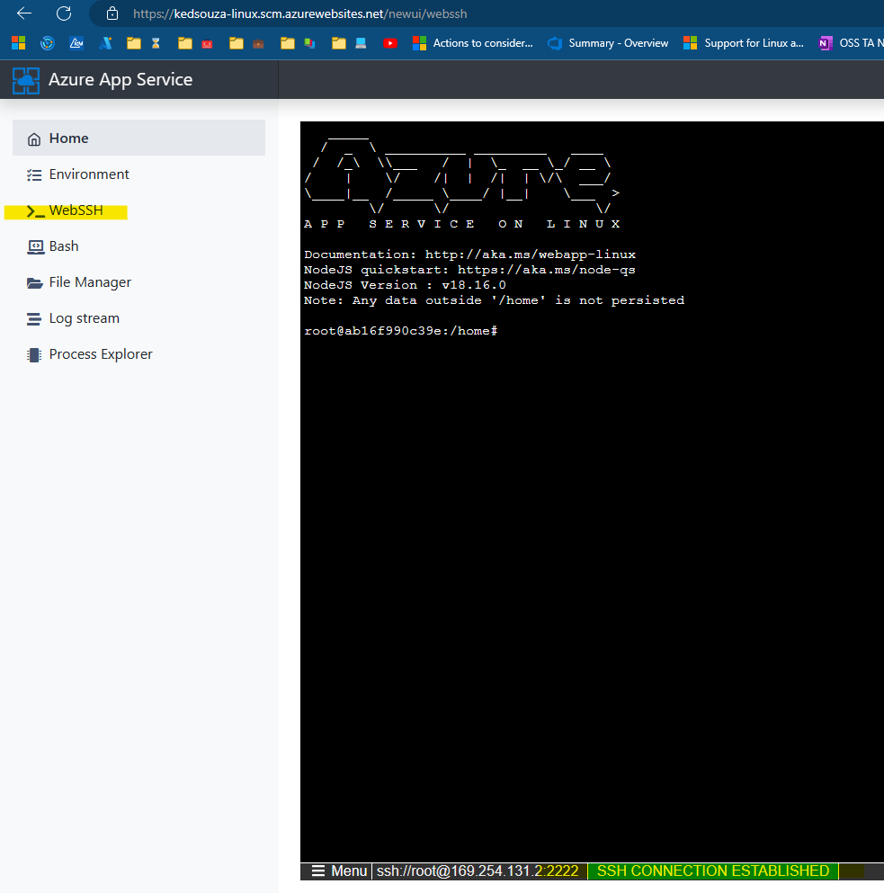 SSH connection success