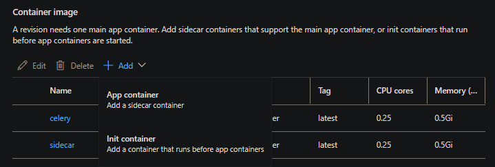 Multicontainer UI