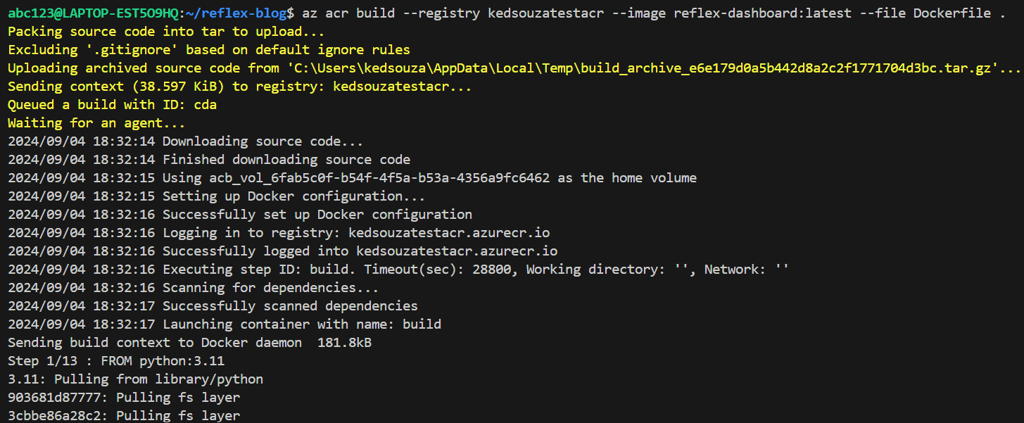 Azure Container Registry Build