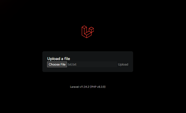 Upload file form with Laravel