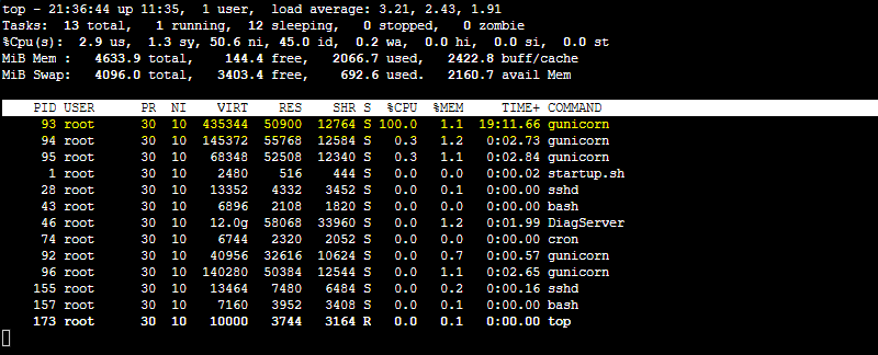 Gunicorn process PID