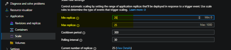 Workload profile configuration