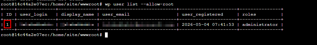 List User Result